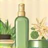 Selection of natural spa products