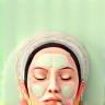 Facial treatment in progress